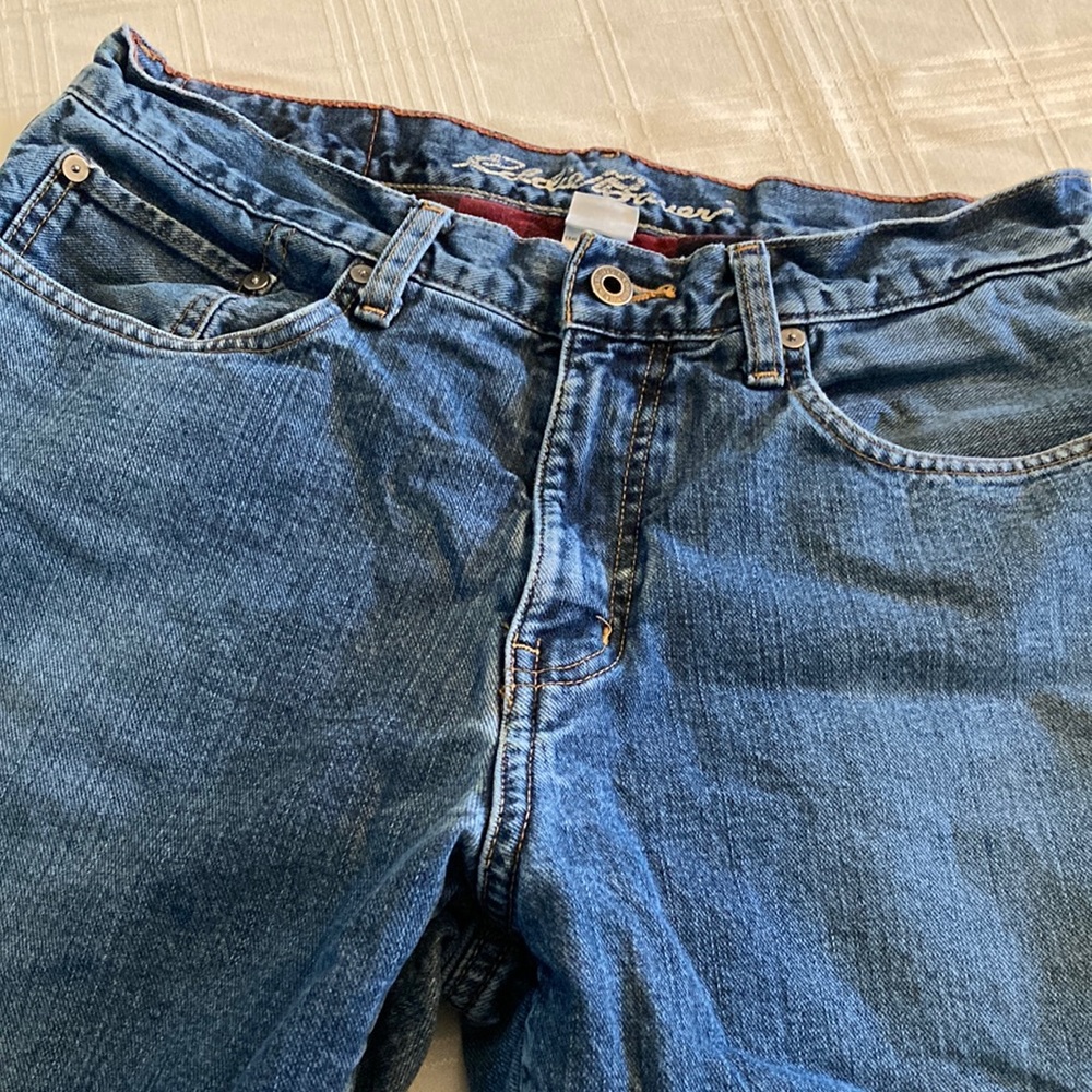 Eddie Bauer flannel lined jeans